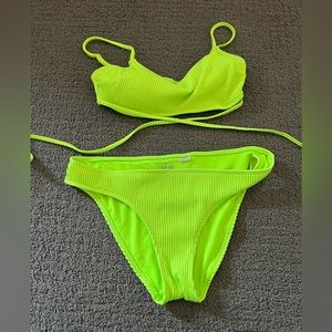Hollister Neon Green Bikini